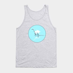 Egret in water Tank Top